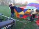 Ochtend Ballonvaart vanuit nieuwegein, via montfoort naar Oudewater. Met de luchtballon op pad in Zuid-Holland. Met z'n allen opbouwen.